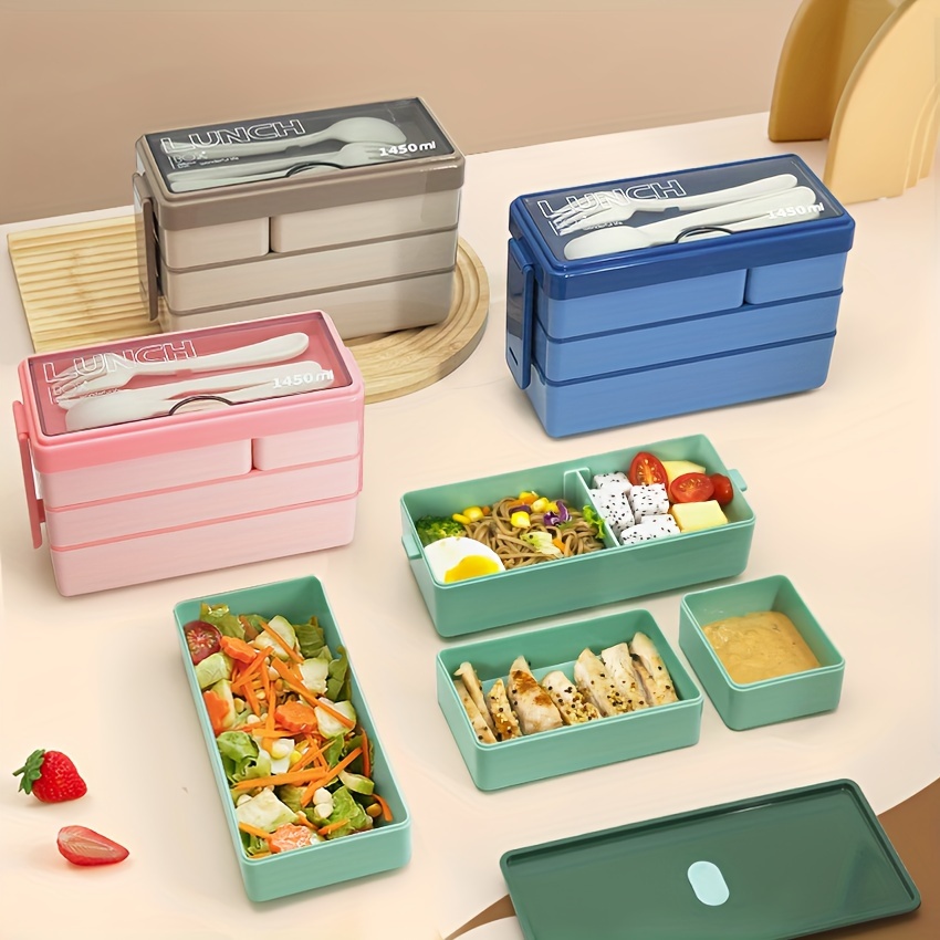 Food Storage Drawer Organizer - 1450 مللي بينتو علب الاغذية سعة