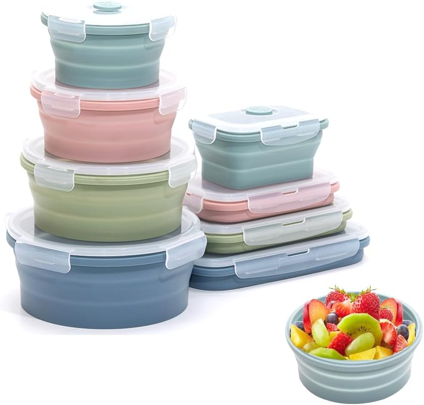 Food Storage Jar Set - مجموعة حاويات تخزين الطعام المصنوعة من