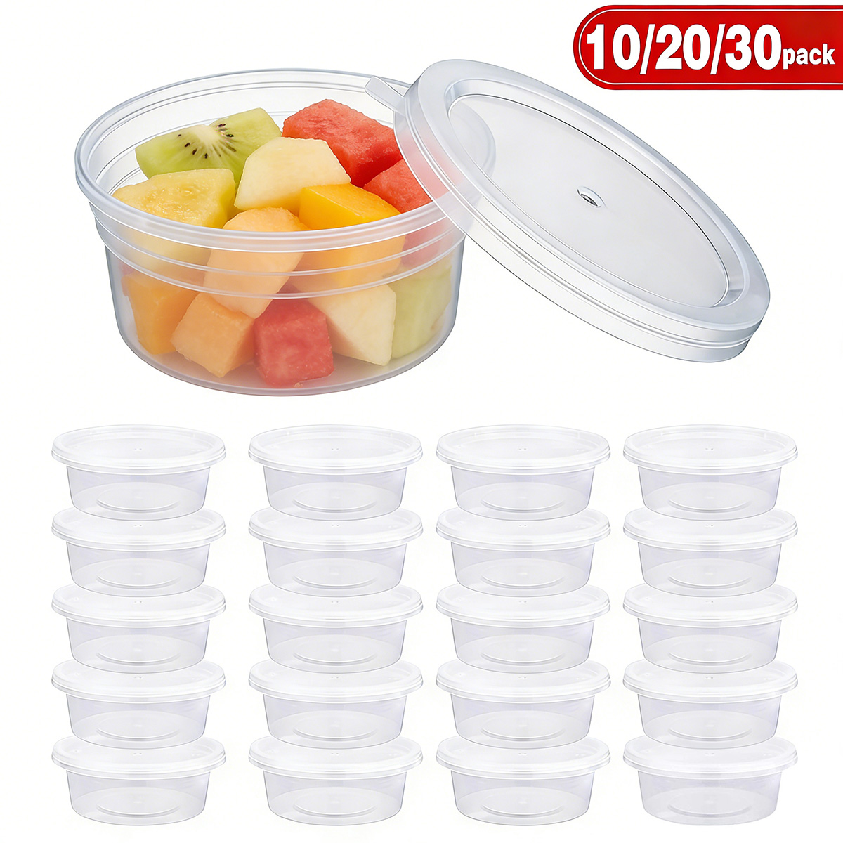 Food Storage Warehouse - عبوات سلايم صغيرة مع أغطية، عبوات