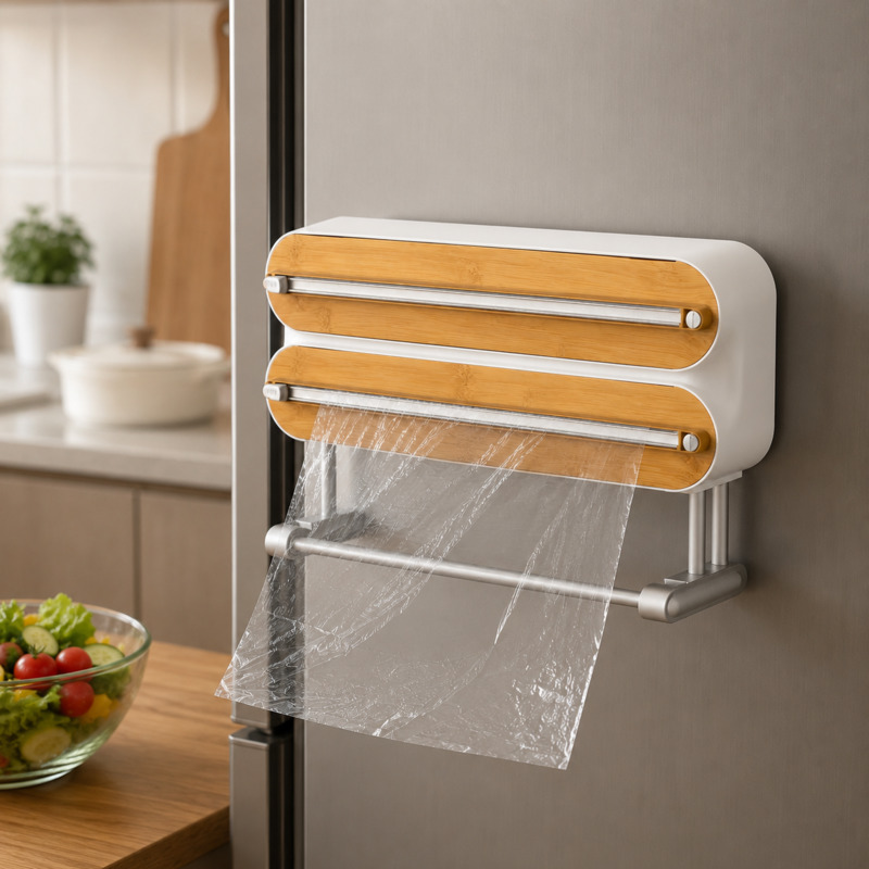 Food Storage Drawer Organizer - حامل مغناطيسي لتقطيع وتوزيع رقائق الطعام،