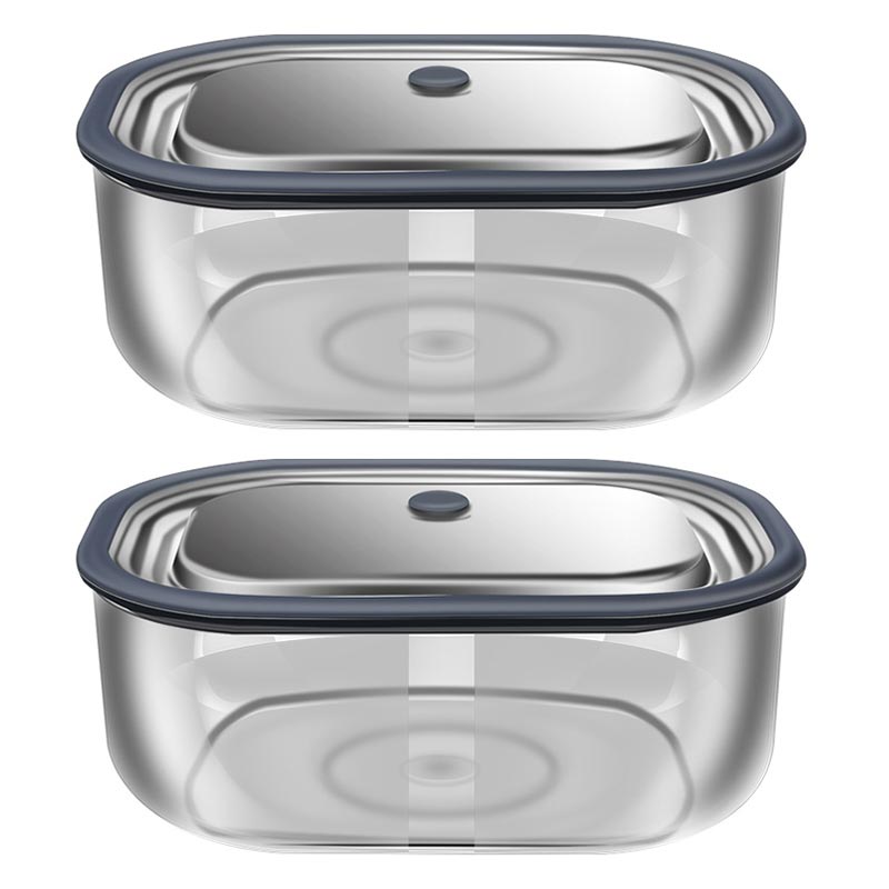 Food Storage Glass Box - صندوق الغداء الزجاج البورسليكات عالية ،