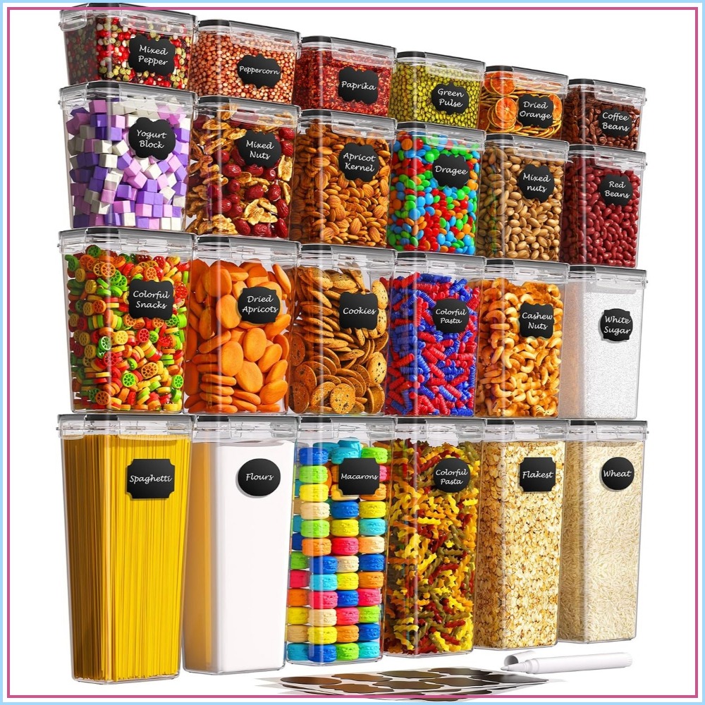 Food Storage In The Kitchen - 24 قطعة من حاويات تخزين الطعام