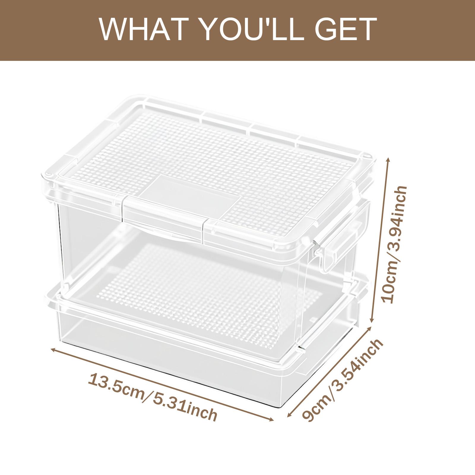 Food Storage Box - علبة تغذية للسلاحف مصنوعة من البلاستيك،