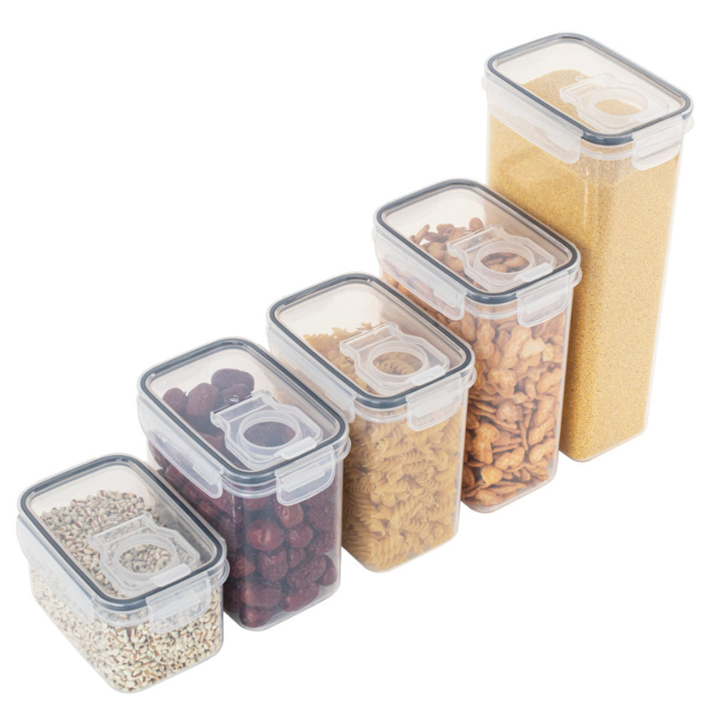 Food Storage Jar Set - مختومة البلاستيك صندوق تخزين المواد الغذائية