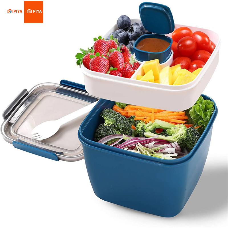 المحمولة سلطة الغداء الحاويات  - مراجعة Food Storage Drawer Organizer وسعره