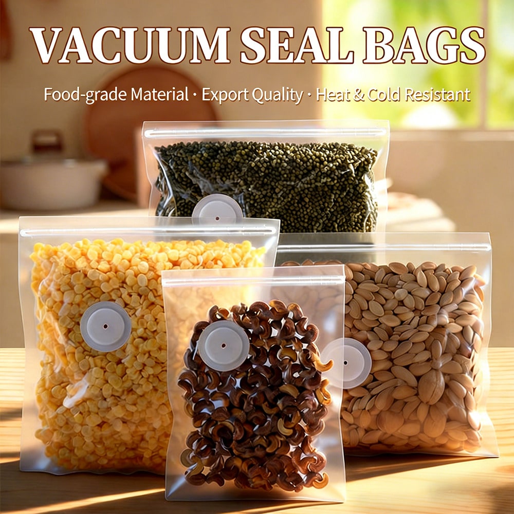 30 قطعة من أكياس التفريغ القاب - مراجعة Food Storage Vacuum Bags وسعره