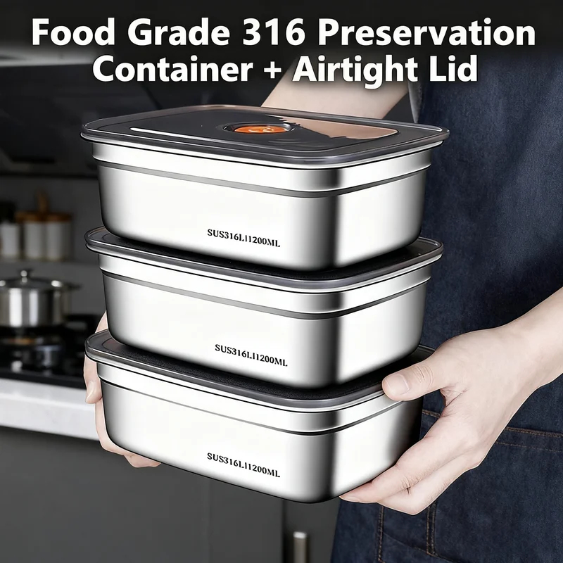 صندوق طعام كبير السعة من الفول - مراجعة Food Storage Box Large وسعره