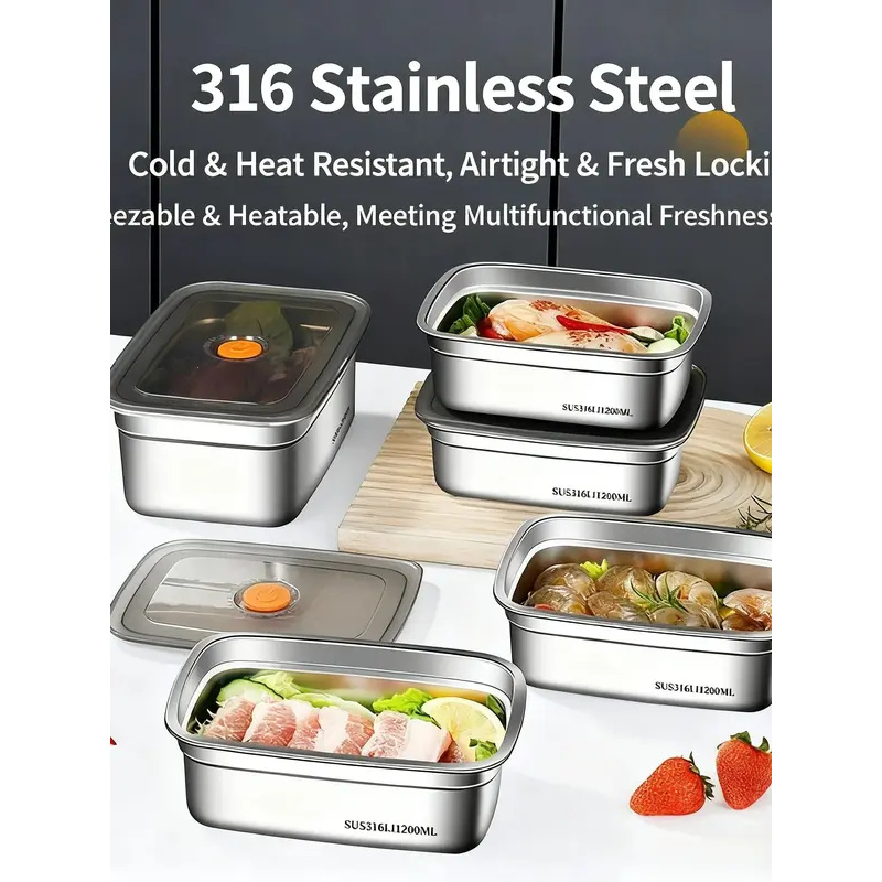 صندوق طعام كبير السعة من الفول - مراجعة Food Storage Box Large وسعره