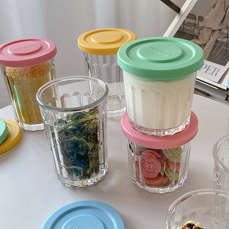 لون غطاء الزجاج مختومة خزان صن - مراجعة Food Storage Glass Box وسعره