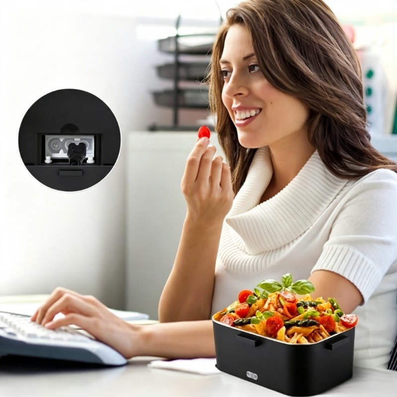 صندوق غداء كهربائي مُدفأ 110 ف - مراجعة Portable Food Warmer وسعره