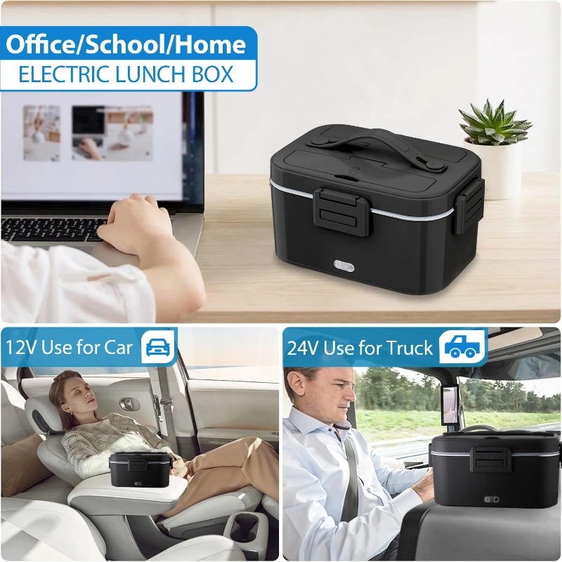صندوق غداء كهربائي مُدفأ 110 ف - مراجعة Portable Food Warmer وسعره