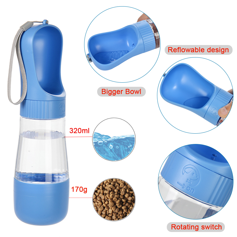 زجاجة ماء محمولة للكلاب مع وعا - مراجعة Food Storage Glass Box وسعره