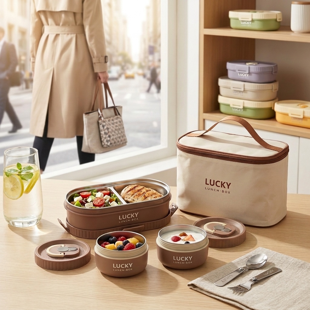 علبة طعام محمولة من الفولاذ ال - مراجعة Food Storage Jar Set وسعره