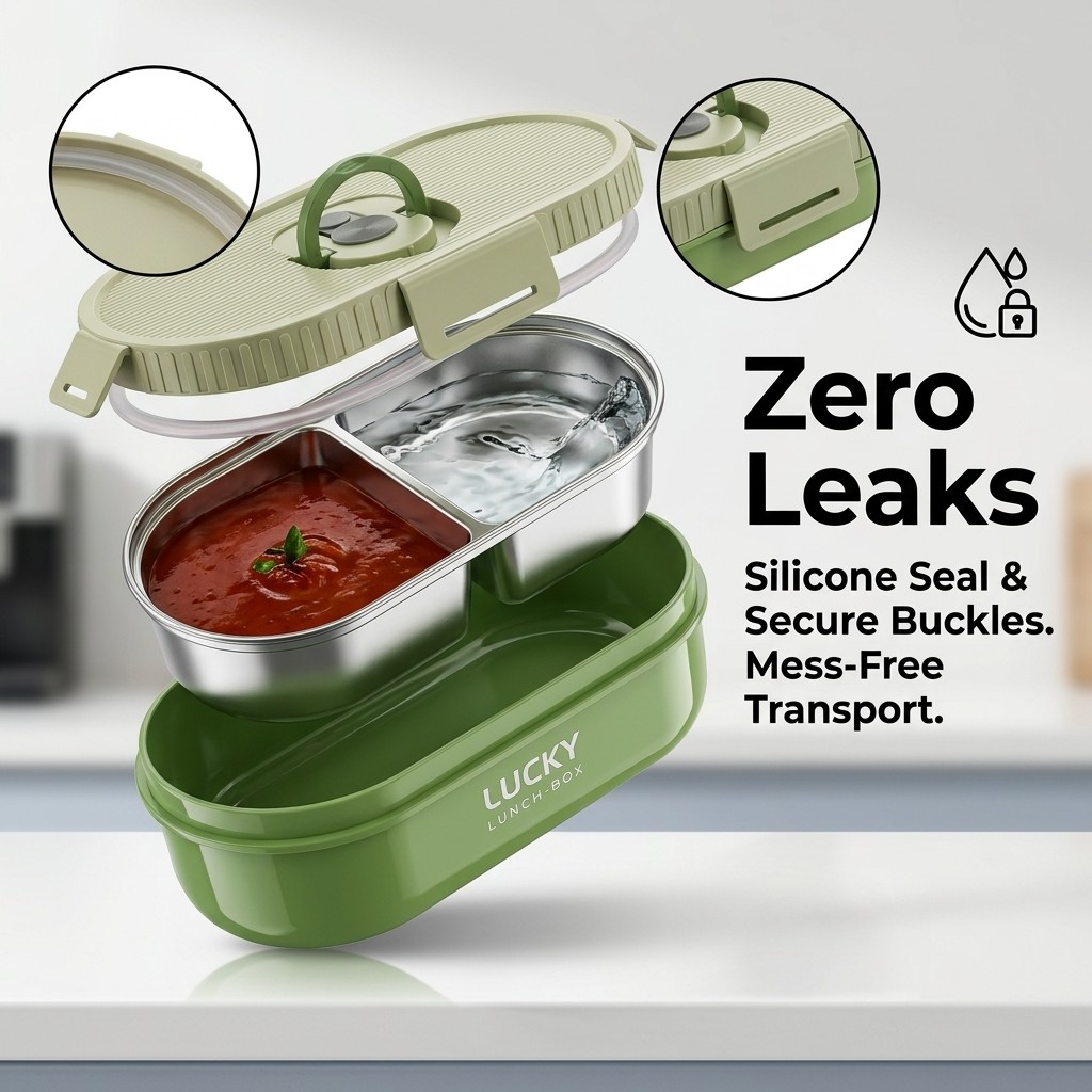 علبة طعام محمولة من الفولاذ ال - مراجعة Food Storage Jar Set وسعره