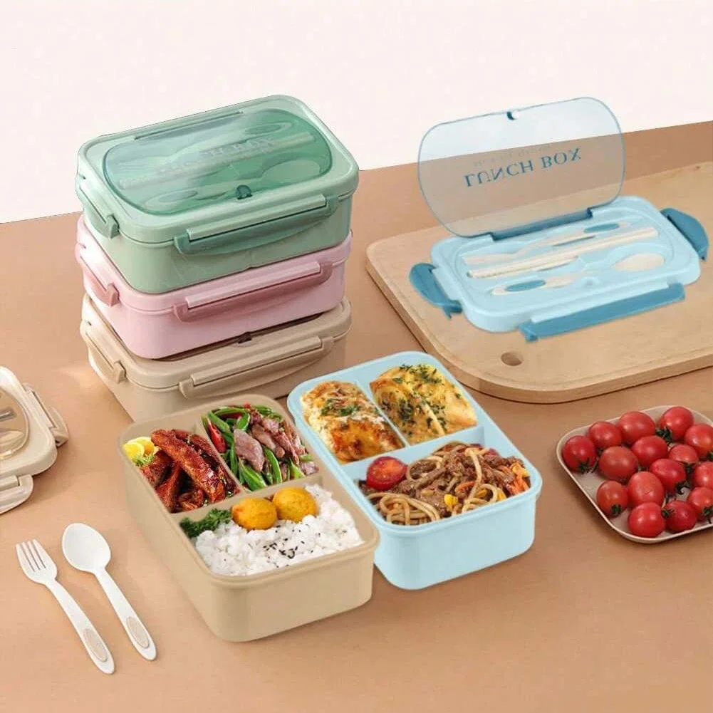 صندوق غداء بينتومع 4 أقسام للب - مراجعة Food Storage Drawer Organizer وسعره