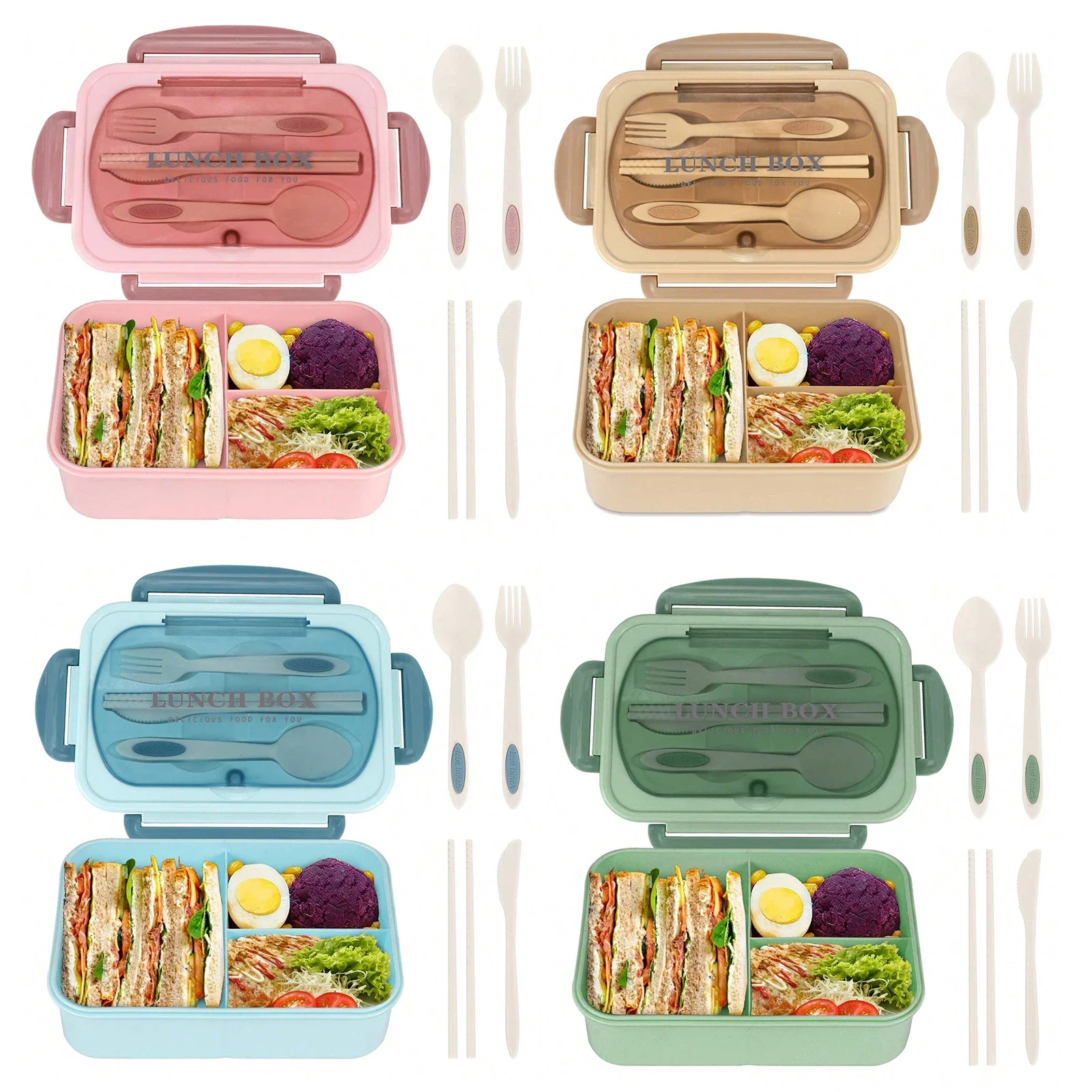 صندوق غداء بينتومع 4 أقسام للب - مراجعة Food Storage Drawer Organizer وسعره