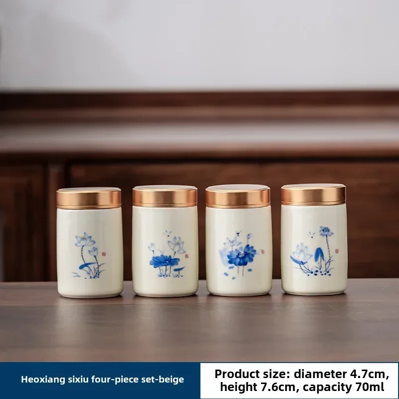 4 قطعة/الوحدة بوتيك السيراميك  - مراجعة Food Storage Jar Set وسعره