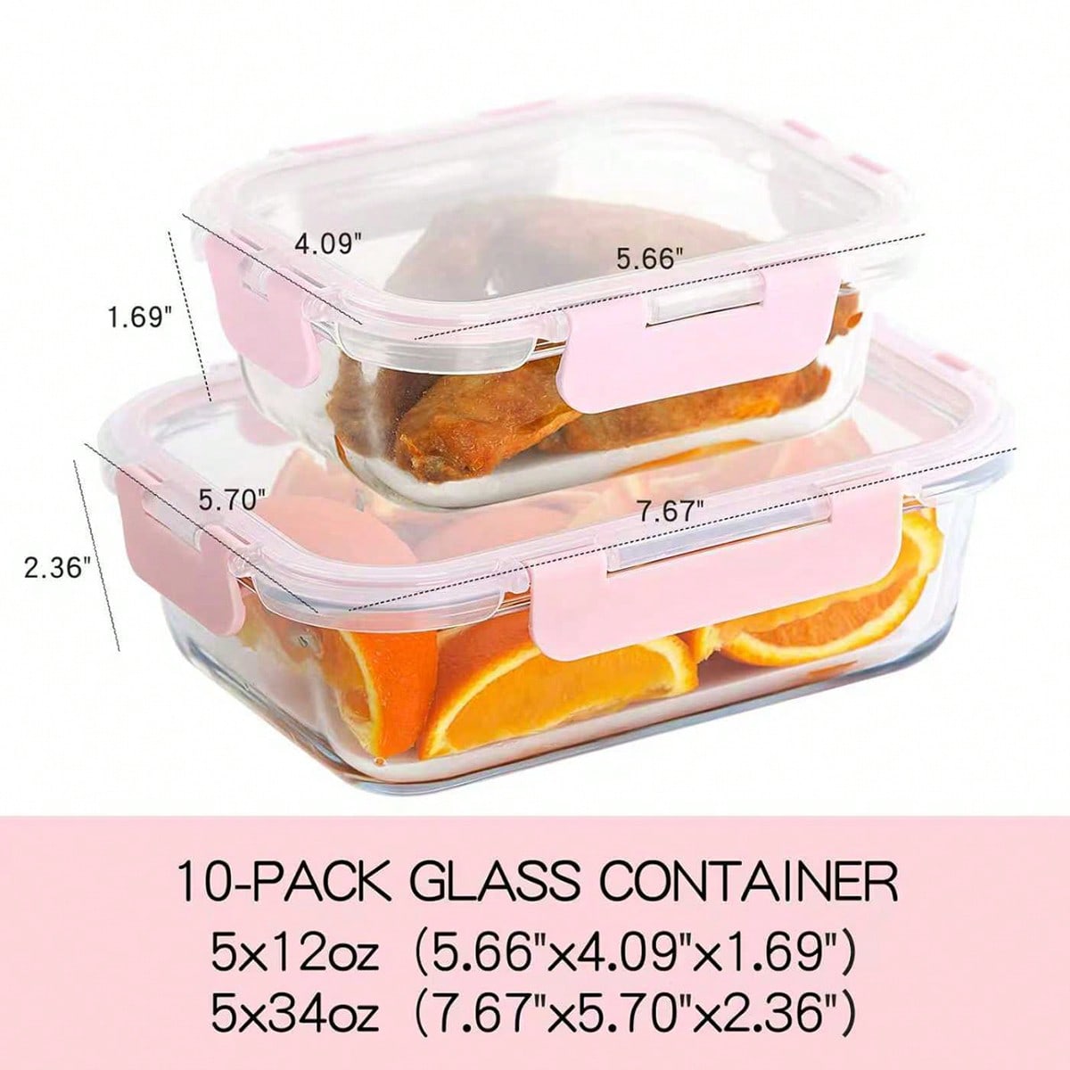 10 عبوات زجاجية لتخزين الطعام  - مراجعة Food Storage Glass Box وسعره