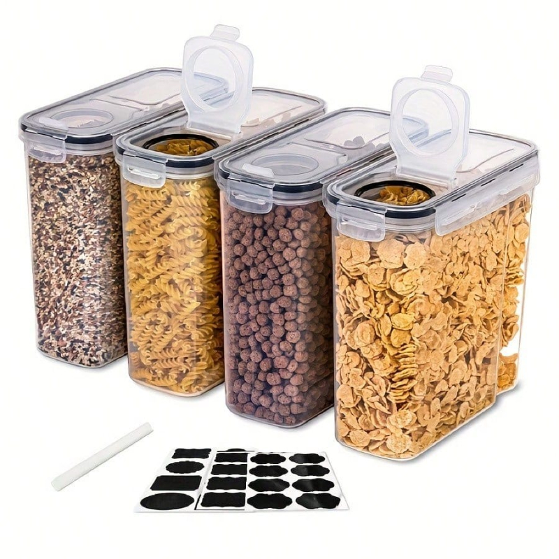 4 عبوات من حاويات تخزين الطعام - مراجعة Food Storage Jar Set وسعره