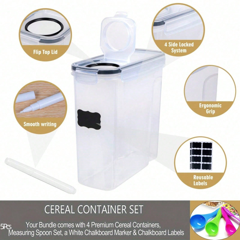 4 عبوات من حاويات تخزين الطعام - مراجعة Food Storage Jar Set وسعره