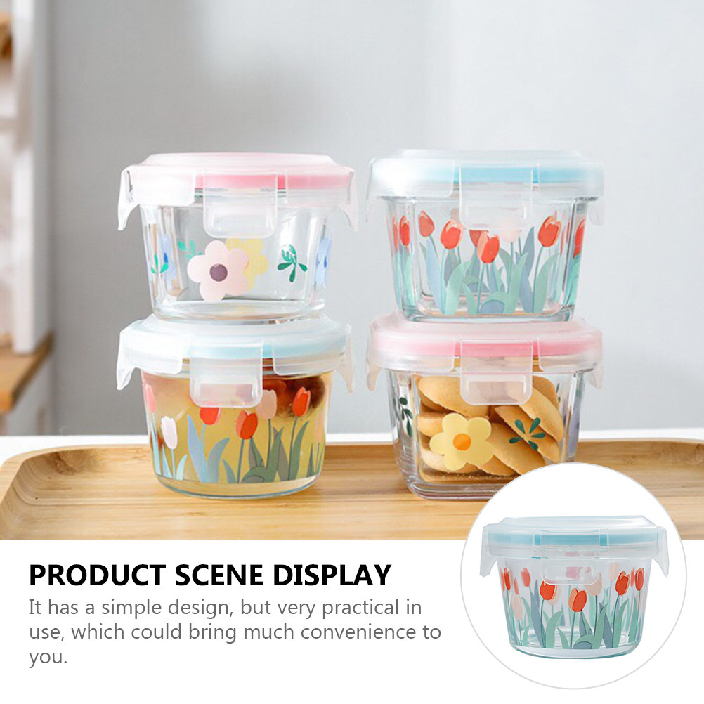 علبة تخزين طعام زجاجية شفافة س - مراجعة Food Storage Glass Box وسعره