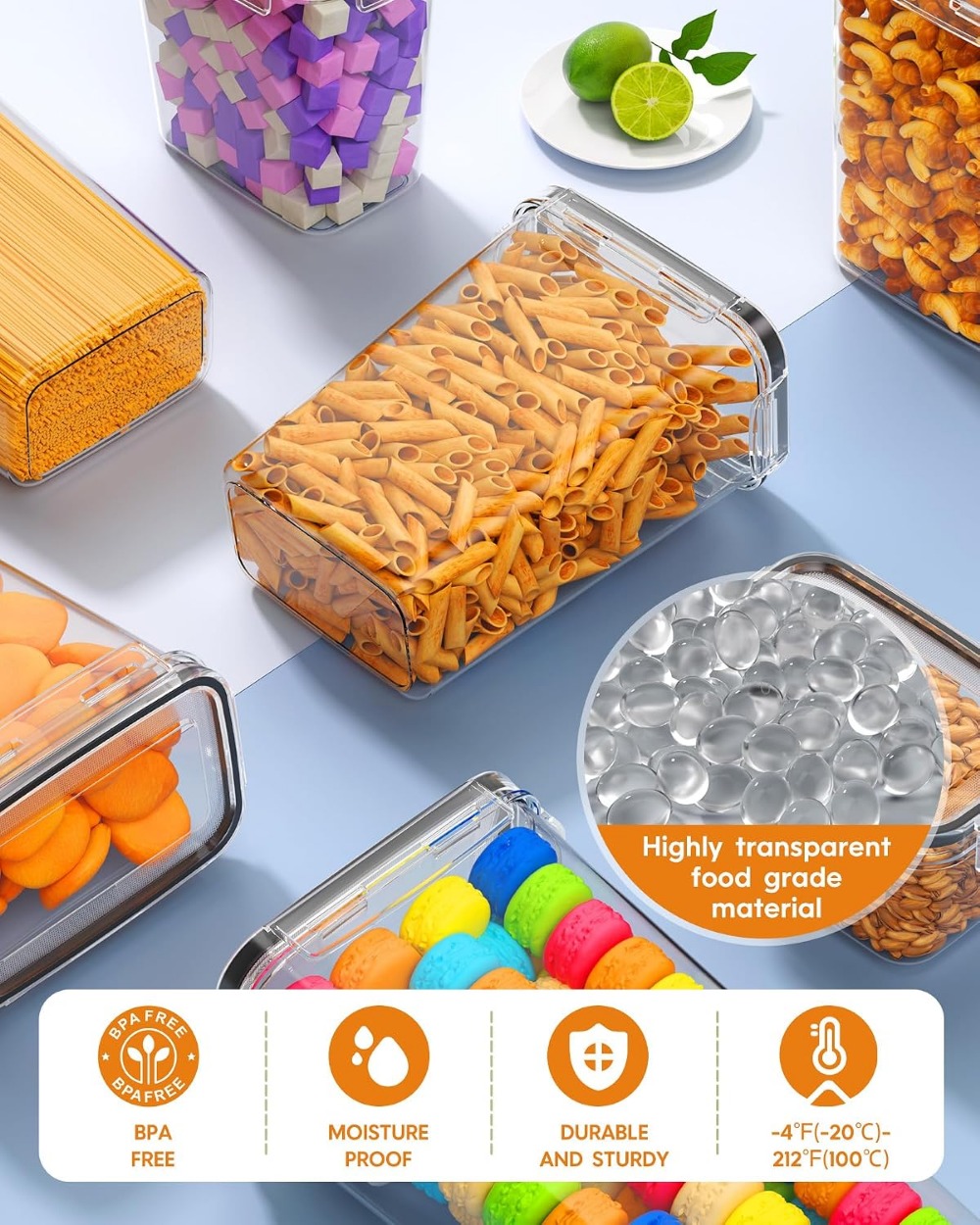 24 قطعة من حاويات تخزين الطعام - مراجعة Food Storage In The Kitchen وسعره