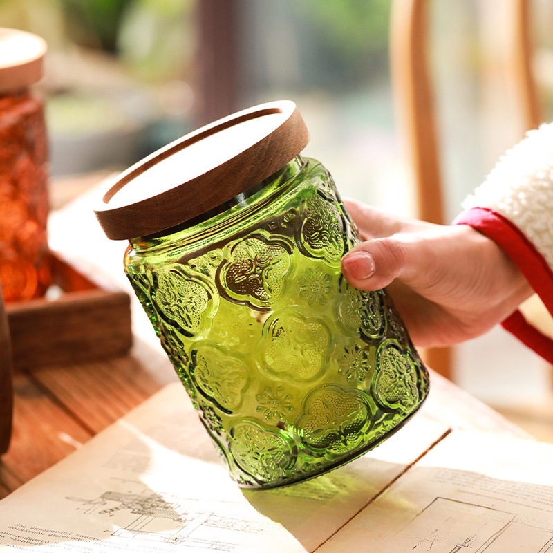 برطمان تخزين زجاجي بغطاء خشبي  - مراجعة Food Storage Glass Box وسعره