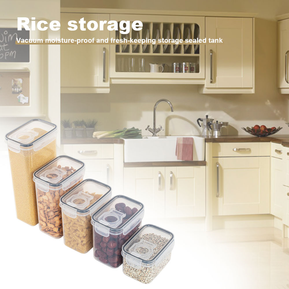 مختومة البلاستيك صندوق تخزين ا - مراجعة Food Storage Jar Set وسعره